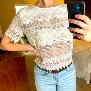 Banana Republic Lace Shirt
